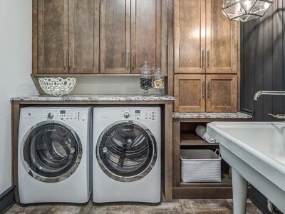 Spanish Moss Chocolate Laundry Cabinet